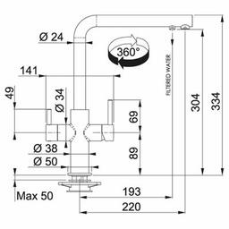 Смеситель Franke Neptune Clear Water (115.0370.703)