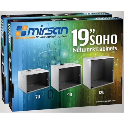 Шафа настінна Mirsan SOHO 9U 19" 535x300, RAL 7035 (MR.SOH09U30DE.02)