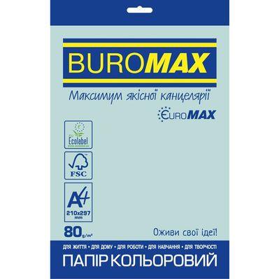 Бумага Buromax А4, 80g, PASTEL blue, 20sh, EUROMAX (BM.2721220E-14)