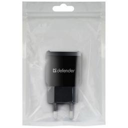 Зарядний пристрій Defender EPA-13 black, 2xUSB, 5V/2.1A, package (83840)