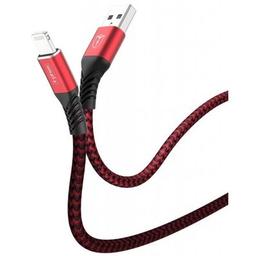 Дата кабель USB 2.0 AM to Lightning 1.0m Jagger T-L814 Red T-Phox (T-L814 red)