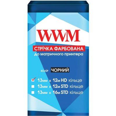 Лента к принтерам 13мм х 12м HD к. Black WWM (R13.12H)