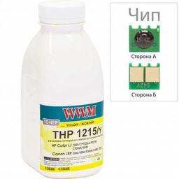 Тонер HP CLJ CP1025 35г Yellow +chip WWM (TC1025Y)