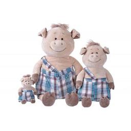 М'яка іграшка Same Toy Свинка в комбінезоні 45 см (THT706)