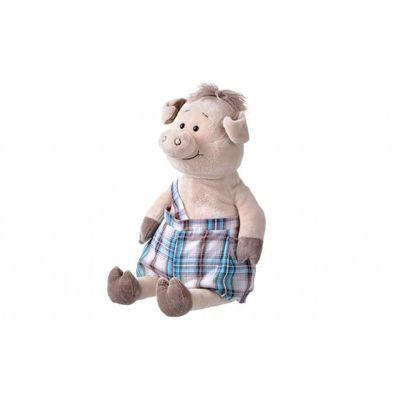 М'яка іграшка Same Toy Свинка в комбінезоні 45 см (THT706)