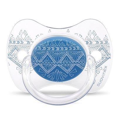 Пустышка Suavinex Couture 4-18 мес темно-синяя (304221)