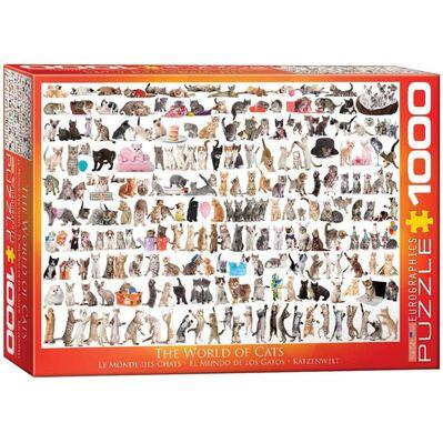 Пазл Eurographics Мир кошек, 1000 элементов (6000-0580)