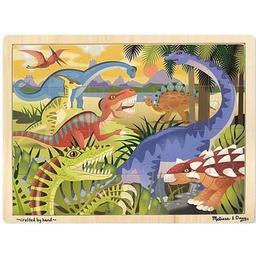 Пазл Melissa&Doug в рамке Динозавры, 24 элемента (MD19066)