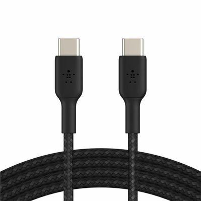 Дата кабель USB-С - USB-С BRAIDED, 1m, black Belkin (CAB004BT1MBK)