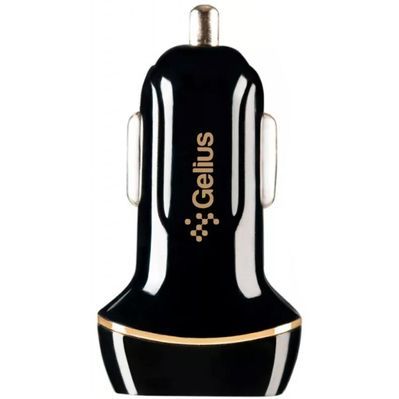 Зарядний пристрій Gelius Ultra Voyager GU-CC02 2USB 2.4A + Cable iPhone X Black (00000077716)