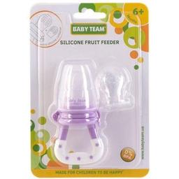 Ниблер Baby Team Силиконовый +доп. силиконовая сеточка (6202_фиолетовый)