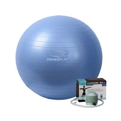 Мяч для фитнеса PowerPlay 4001 65см Блакитний + помпа (PP_4001_65_Blue)