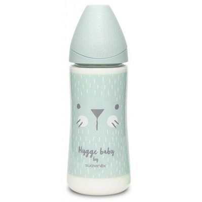 Пляшечка для годування Suavinex Hygge Затишні історії, 360 мл, бірюзова (306695)