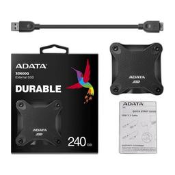 Накопитель SSD USB 3.2 240GB ADATA (ASD600Q-240GU31-CBK)