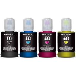 Чернила Printalist Epson L110/L210/L300 4х140г B/C/M/Y (PL664SET4)