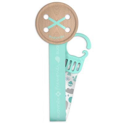 Кліпса для пустушок Suavinex Memories Історії малюків із атласною стрічкою м'ятна (307233)