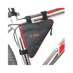 Велосумка нарамная Bravvos BC-BG064 20x18x4 cm Black/Red (BIB-045)