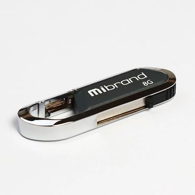 USB флеш накопичувач Mibrand 8GB Aligator Grey USB 2.0 (MI2.0/AL8U7G)