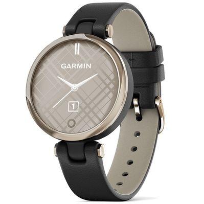 Смарт-часы Garmin Lily, CreamGold, Black, Leather (010-02384-B1)