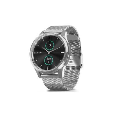 Смарт-часы Garmin vivomove Luxe, S/E EU, Silver, Milanese (010-02241-23)