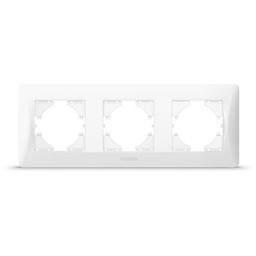 Рамка Videx BINERA біла 3 поста (VF-BNFR3H-W)
