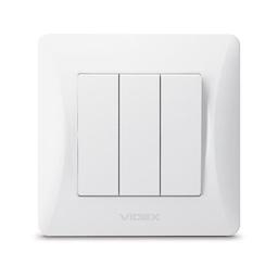 Вимикач Videx BINERA 3кл білий (VF-BNSW3-W)