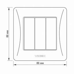 Выключатель Videx BINERA 3кл кремовый (VF-BNSW3-CR)