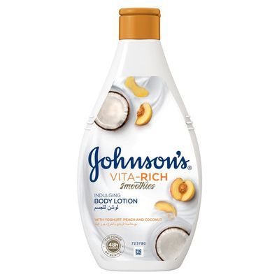 Лосьйон для тіла Johnson's Релаксний з йогуртом, кокосом і екстрактом персика 400 мл (3574661385181/3574661385709)