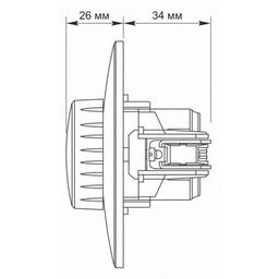 Светорегулятор Videx BINERA LED 200Вт черный граф (VF-BNDML200-BG)