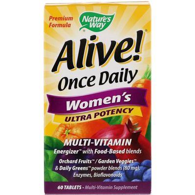 Мультивитамин Nature's Way Мультивитамины Для Женщин, Alive! Ultra Potency Multi-Vitam (NWY-15686)