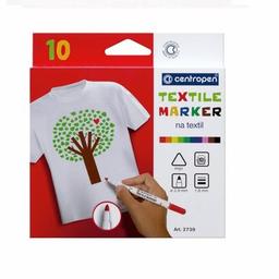 Набор маркеров Centropen набор для текстиля Textile 1.8 мм 6 шт (2739.6)