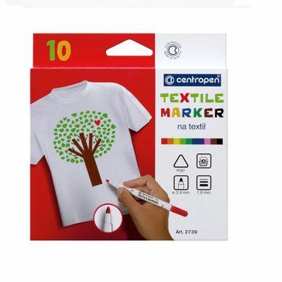 Набор маркеров Centropen набор для текстиля Textile 1.8 мм 6 шт (2739.6)