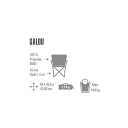 Кресло складное High Peak Salou Dark Grey/Blue (928988)