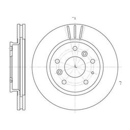 Гальмівний диск REMSA 6237.10