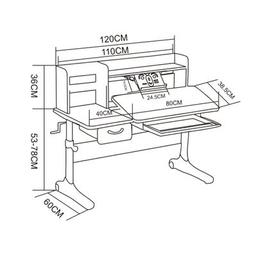 Парта Cubby Ammi grey (221919)