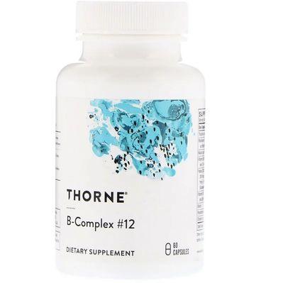 Витамин Thorne Research В-Комплекс №12, B-Complex 12, 60 капсул (THR-11203)