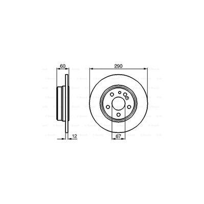 Тормозной диск Bosch 0 986 478 607