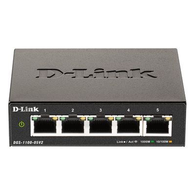 Комутатор мережевий D-Link DGS-1100-05V2