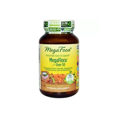 Пробиотики MegaFood Пробиотики MegaFlora Probiotic with Turmeric, 60 капсул (MGF10023)