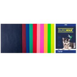 Бумага Buromax А4, 80g, DARK+NEON, 10colors, 50sh (BM.2721050-99)