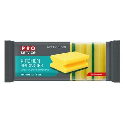 Губки кухонні PRO service Professional профільовані 5 шт. (4823071607673)