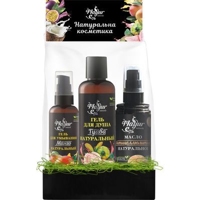 Набір косметики Mayur Гель для вмив. Манго + Гель для душу Гуава + Олія антицел. (2200160400322)