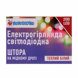 Гирлянда Novogod`ko штора на мед.проводе, 200 LED, тепл.бел. 2*2 м (974222)