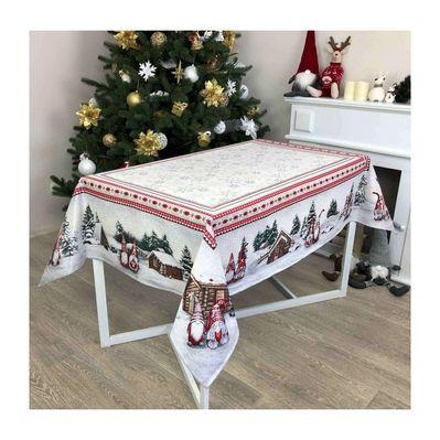 Скатерть Прованс гобеленовая Snowfall 95х100 см (23410)