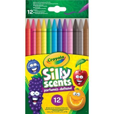 Олівці кольорові Crayola Silly Scents Твістщо викручуються (washable) з ароматом, 12 (256357.024)