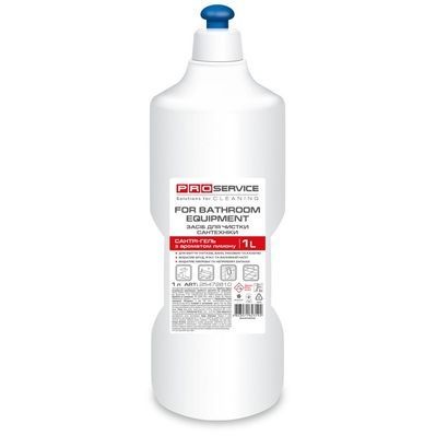 Рідина для чищення ванн PRO service для миття та дезінфекції сантехніки Лимон 1 л (4823071623192)