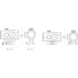 Коліматорний приціл Hawke Endurance RD 1x30, QR high/low weaver 3 MOA dot (12128)