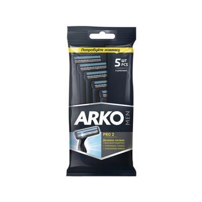 Бритва ARKO T2 Pro Double подвійне лезо 5 шт. (8690506415174)