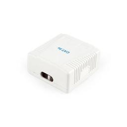 Компьютерная розетка Cablexpert RJ45x2 UTP, cat.5e (NCAC-2U5E-01)
