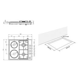 Варочная поверхность Eleyus DUO 60 IS H2 EF